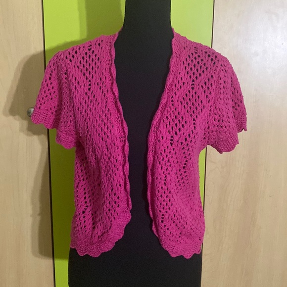 Women’s knitted sweater open front shrug - Picture 1 of 8